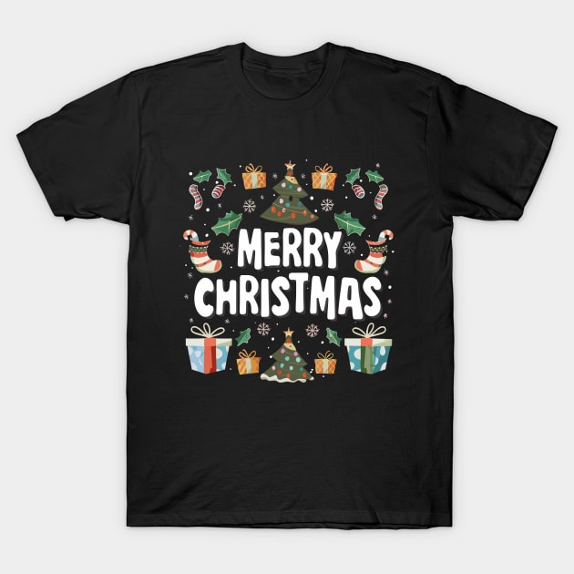 Christmas 3 T-Shirt by LCreArtion